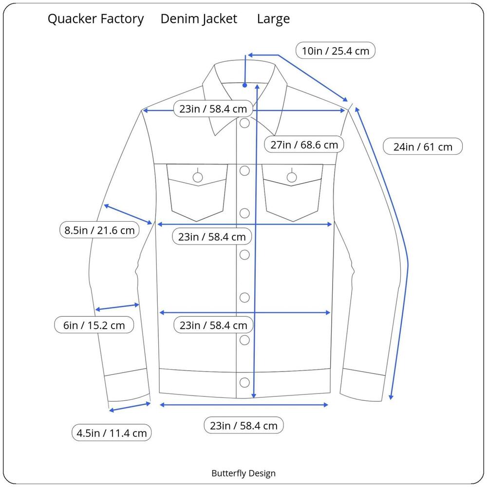Quacker Factory Womens Large Black Denim Jacket Rhinestone Butterfly Design - Picture 4 of 9